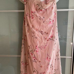 Brand new with tag silk blend dress, light pink, m